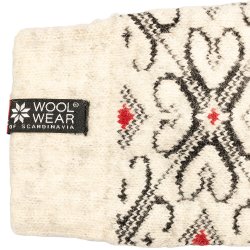 Uldsokker Hjerte-mnster 80% uld