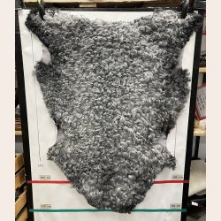 Gottlandsk Lammeskind grt krllet vaskbar - 8007