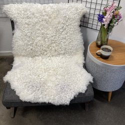 Leicester Lammeskind lyst kr�llet vaskbar - 8411