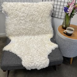 Leicester Lammeskind lyst kr�llet vaskbar - 8416