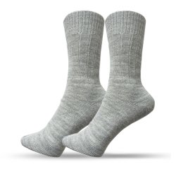 Uldsokker alpaka 88% uld Grn &amp; Silver str 35-50