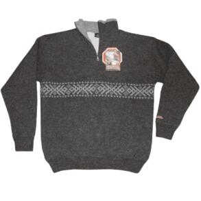 Windbreaker Pullover i Uld Koks